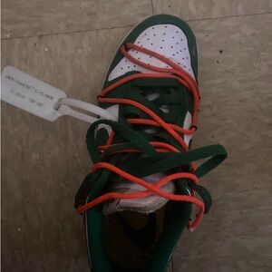 Off-White Green and Orange Sneakers